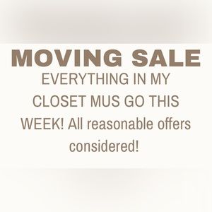 Everything not sold will be donated! No lowballs please!